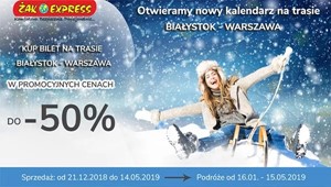 Nowy kalendarz na trasie Białystok - Warszawa