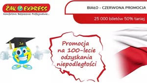 Biało-czerwona promocja! 25 000 biletów -50%